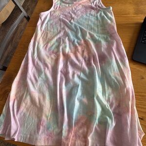 Colorful Tie-Dye Kids Dress